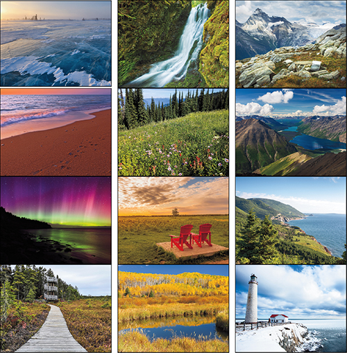 Canada's National Parks Spiral Bound Wall Calendar for 2022
